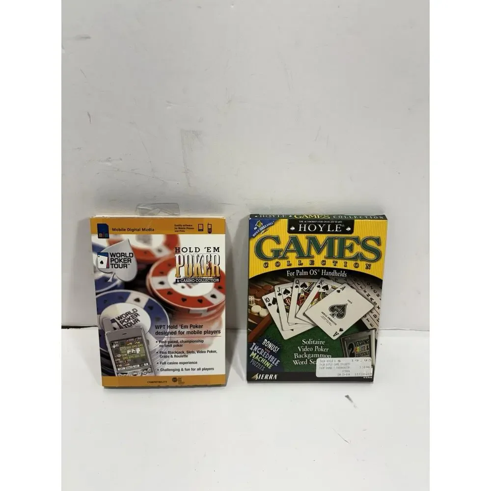 Lot Of 2 Games - Hoyle Games Collection Sierra - Palm OS +‎ Texas Hold Em MDM